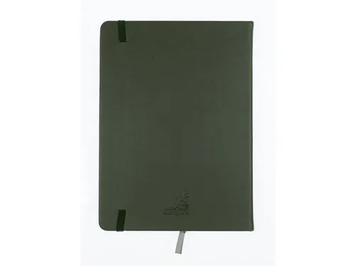 Schetsboek Kangaro A5 forest green PU HC 80 vel 140gr roomwit met elas