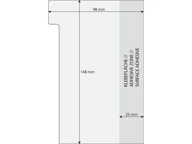 Tabmarker notes Sigel 98x148mm 6 kleuren 42 sheets