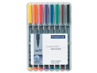 Viltstift Staedtler OHP Lumocolor 317 Medium 1.0mm Assorti 8 stuks - 2