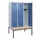 locker met bank,HxBxD 1950x1200x815mm,3vak,vak B 400mm,cilinderslot