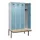 locker met bank,HxBxD 2120x1200x815mm,4vak,vak B 300mm,cilinderslot