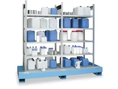 Stelling Gevaarlijke Stoffen 2000x2000x600mm 10roosterlegborden