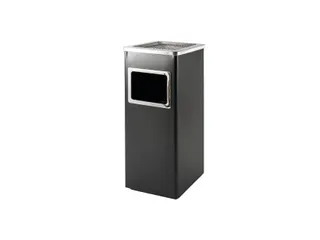 Afvalbak met asbak BRASQ 16 liter AT600 zwart - 2