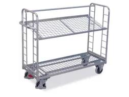 Bijzetwagen Verzinkt 250kg H 1271mm Laadvlak 1570x637mm 2 Etages