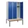 locker met bank,HxBxD 1950x1200x815mm,3vak,vak B 400mm,draaigrendel