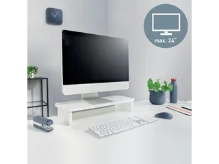 Ergo monitorstandaard, wit - 11