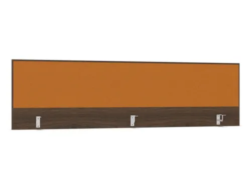 opzetpaneel bureau aanbouw achter NV bruin hickory BN3005-geel 2000mm