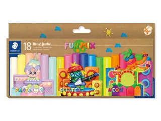 Boetseerklei Staedtler Noris jumbo set 18 kleuren - 2