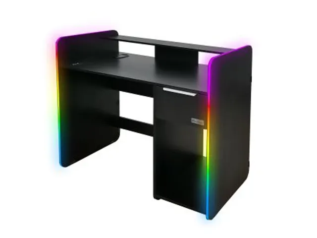 X Rocker Electra Gaming Bureau 110x55cm Zwart met RGB Lights