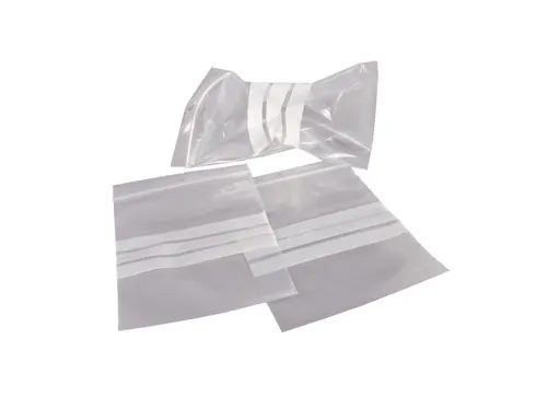 Gripsealzak 230x320mm Transparant met Schrijfvlak 50 micron ldpe