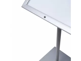 Menustandaard Vergrendelbaar 2xA4 met logopaneel LED verlicht - 3