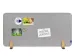 OUTLET Elements Bureauscherm akoestisch 60x120cm Licht Grijs Houders