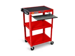 bijzetwagen,HxLxB 610-1060x610x460mm,rood,3niveau(s)