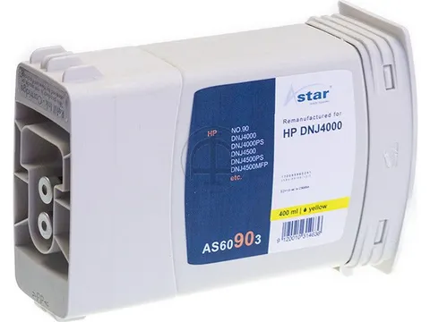 AS60903 ASTAR HP 90 DNJ Inkt geel rebuilt Blister 400ml