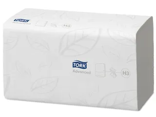 Tork 290190 H3 oplosbare Handdoek Advanced ZigZag 2-laags Wit 15x250v - 3