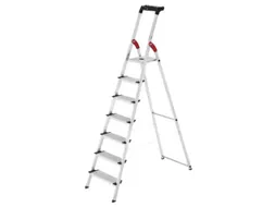 veiligheidsladder,eenzijdig,7 XXL treden,Stand H 1,5m,balk L 2,33m