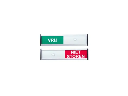 Infobord vrij/niet storen 125x30mm