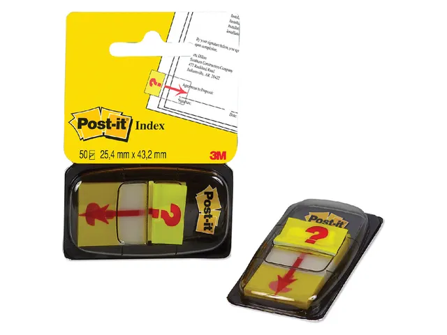 Indextabs Post-it 68031 25,4x43.2mm " hier ondertekenen" geel