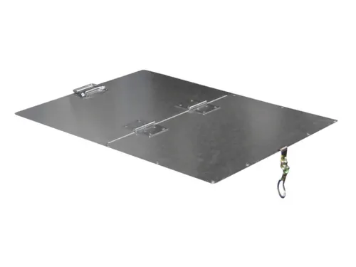 2-dlg. klapdeksel,staal,v. Gaasbox,BxD 600x800mm,verzinkt