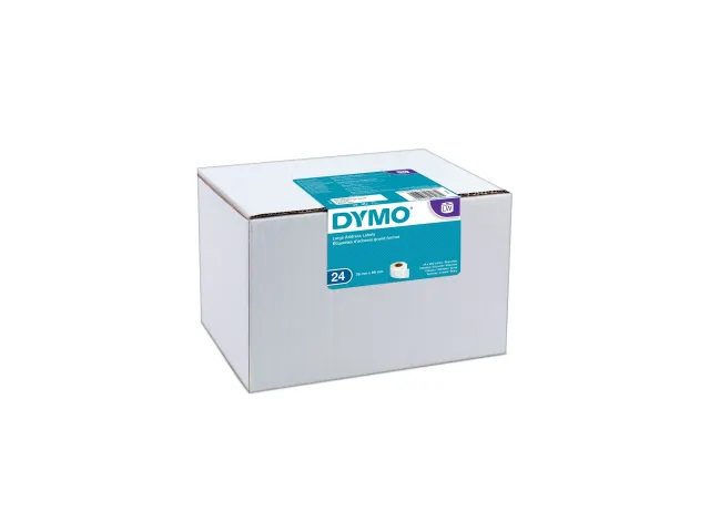 Etiket Dymo LabelWriter adressering 36x89mm 24 rollen á 260 stuks wit