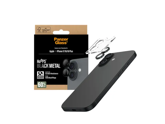 PanzerGlass Hoops Camera Lens Protector Black iPhone 17 | iPhone