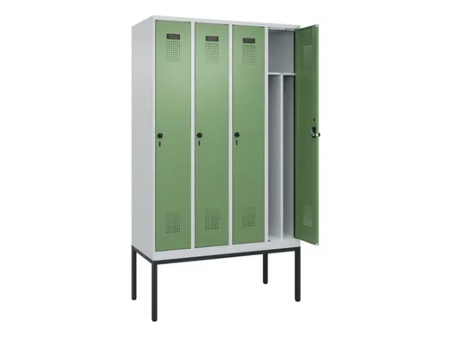 locker voor scheiding van kleding,HxBxD 2120x1200x500mm,4vak