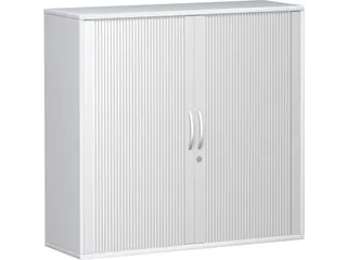 jaloeziedeurkast,HxBxD 1150x1200x430mm,2xhouten vloer,decor romp wit - 2