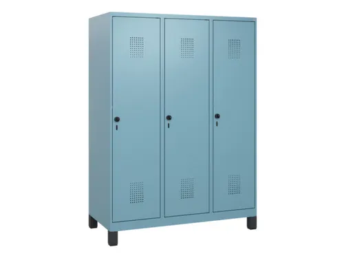 schoollocker,HxBxD 1630x1200x500mm,3vak,vak B 400mm,draaigrendel