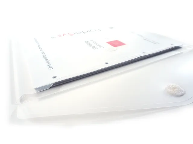 enveloptas transparant A4 liggend met klittenbandsluiting