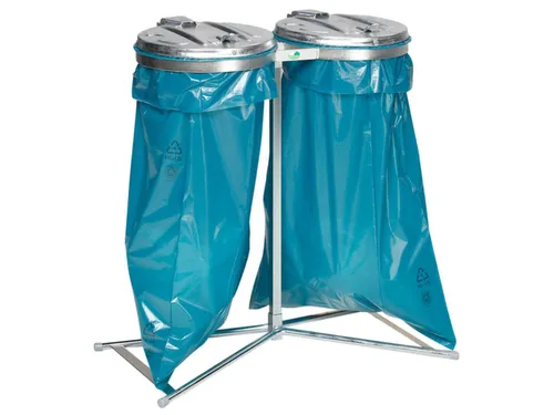 Dubbele Afvalverzamelaar Standhouder 980x850x480mm 120 Liter