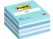 Bloc-mémos Post-it 2028B cube 76x76mm bleu 450 feuillets