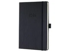 Weekagenda Conceptum A5 2026 (NL/FR/EN/DU) zwart Hardcover
