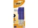 Balpen Bic M10 medium blauw blister à 4st