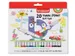 Viltstift Bruynzeel Kids Twin Point set à 20 kleuren