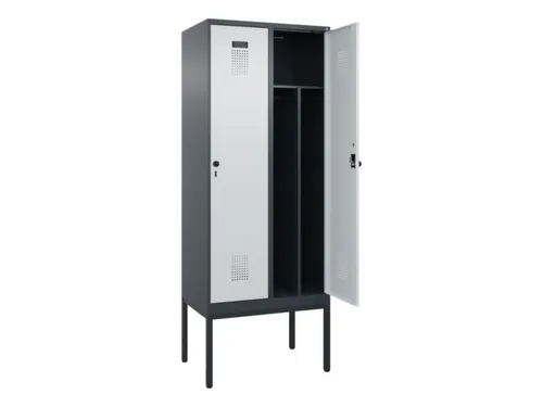 locker voor scheiding van kleding,HxBxD 2120x800x500mm,2vak