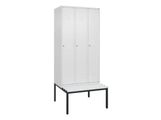 locker voor scheiding van kleding,HxBxD 2120x900x815mm,3vak - 1
