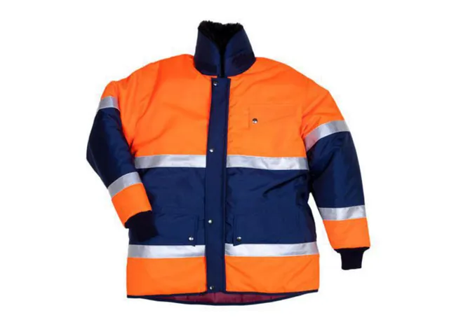 Coldtex 124719601 parka, oranje/marineblauw, maat XL, per stuk