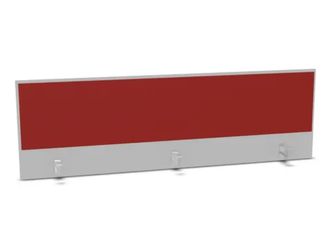 opzetpaneel bureau aanbouw achter MP-lichtgrijs BN4011-rood 1800mm