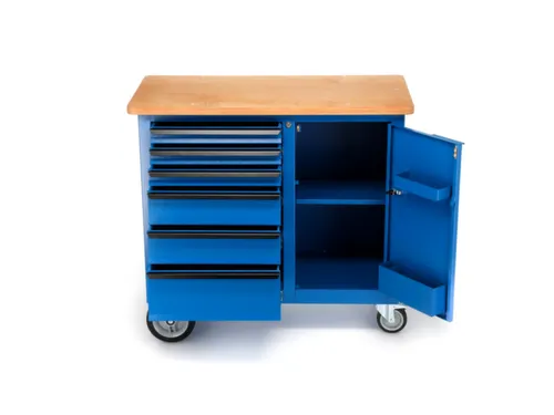 1504 0321 Rolwerkbank met 6laden
