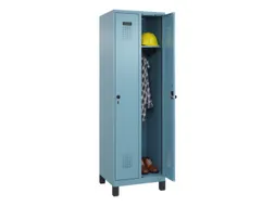 locker,HxBxD 1950x600x500mm,2vak,vak B 300mm,draaigrendel,voeten