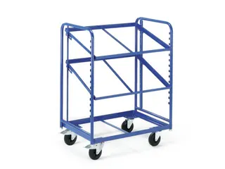 Bijzetwagen Euronorm Bakken 825x610mm 200kg 3 Etages Open Frame - 2