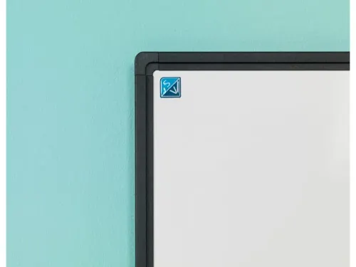 Whiteboard 30x45cm Gelakt Staal Softline 8mm zwart profiel