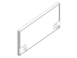 geluidabsorberende tafelscheidingswand,HxB 480x900mm,wand stof,grijs