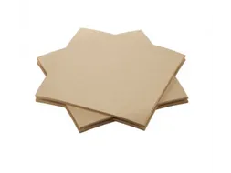 Servet 20x20cm BIO Dunisoft 1/4 vouw bruin 2880 stuks