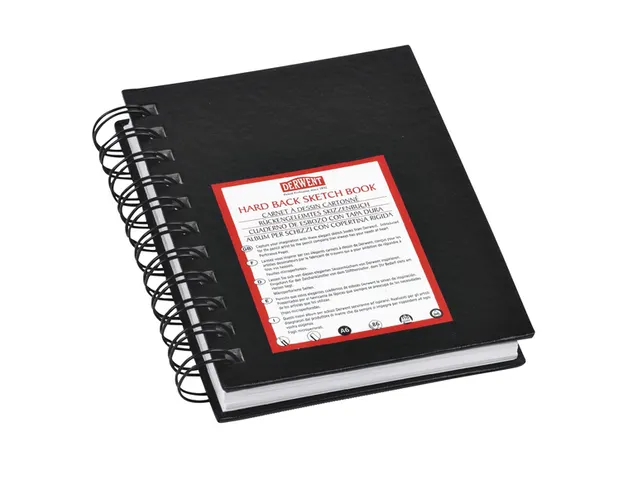 Schetsboek Derwent Big Book A5 86vel harde kaft spiraal