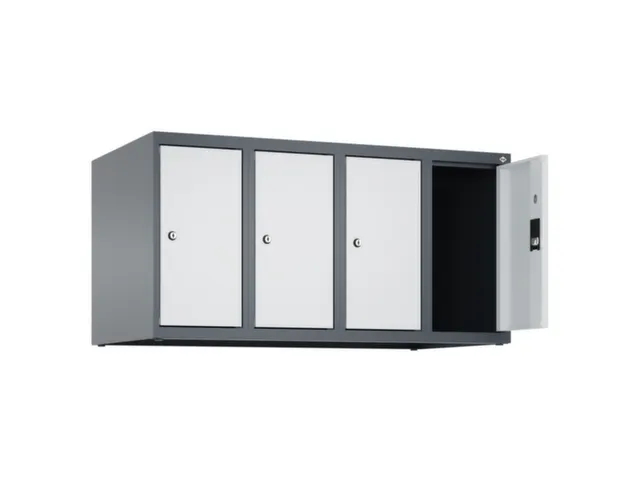 opzetkast,v. locker,4vak.,vak B 250mm,HxBxD 500x1000x500mm,vleugeldeur
