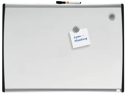 Nobo droog uitwisbaar whitebord met gewelfde lijst 58.5x43cm