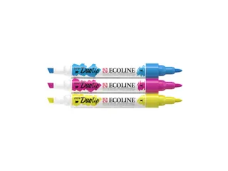 Duotip marker Ecoline primair set 3 kleuren - 3