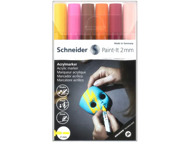 Acrylmarker Schneider Paint-It 310 2mm etui 6st.