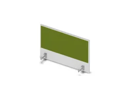 opzetpaneel bureau aanbouw zijkant Bl-wit BN7048-groen 800mm
